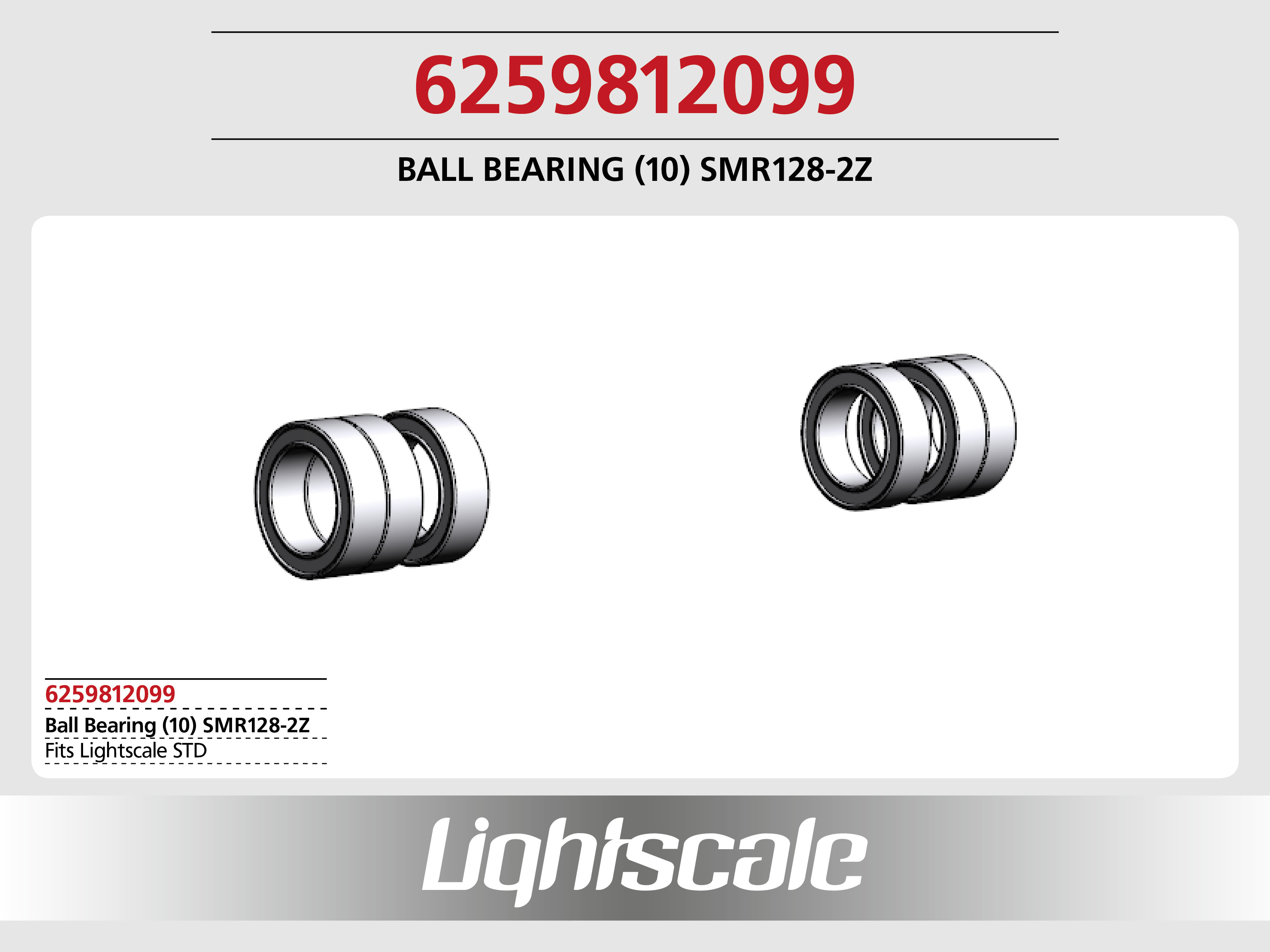 Ball Bearing (10) SMR128-2Z