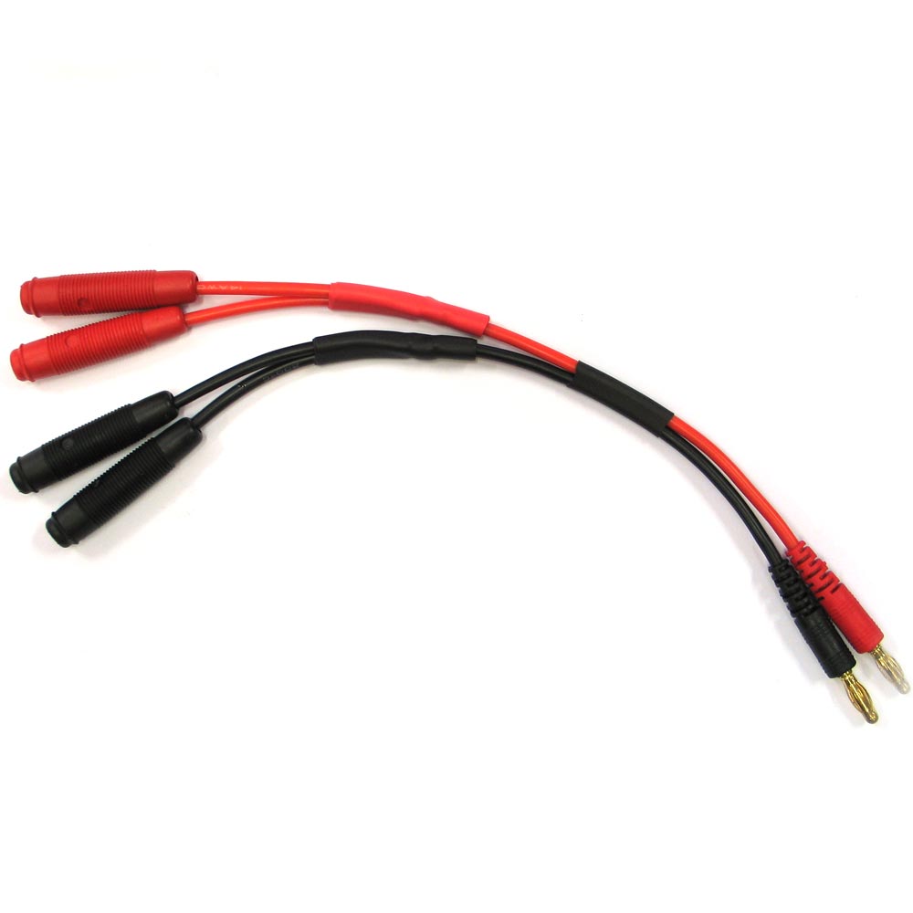 Cable Y 25 cm fiche banane 4 mm HOBBY CENTER HOB0822 : Hobby