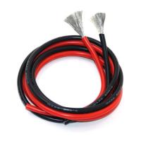 CABLE SILICONE 8AWG ROUGE ET NOIR 1M